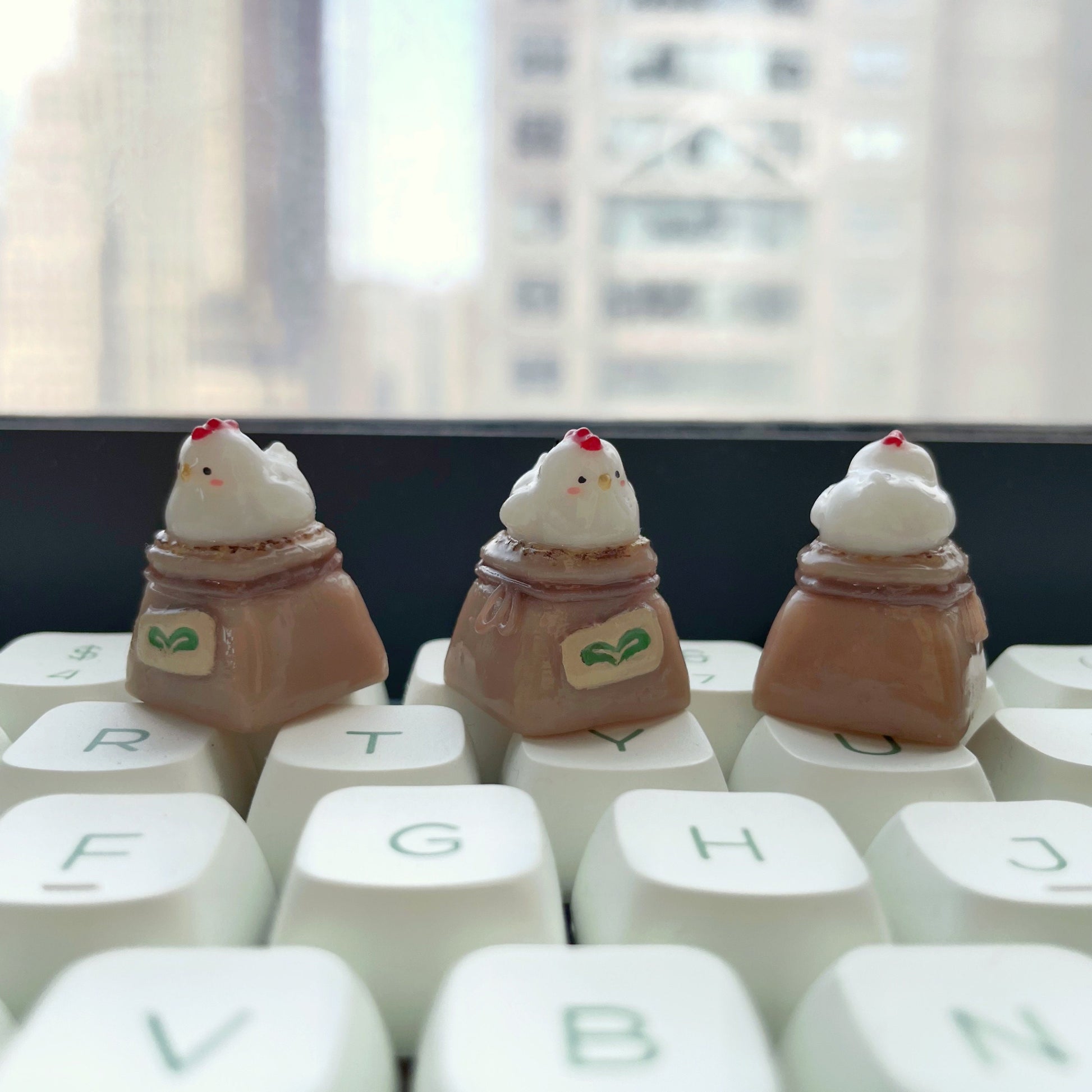 Chicken/Hen Artisan Keycap | Mechanical Keyboard Cherry MX compatible