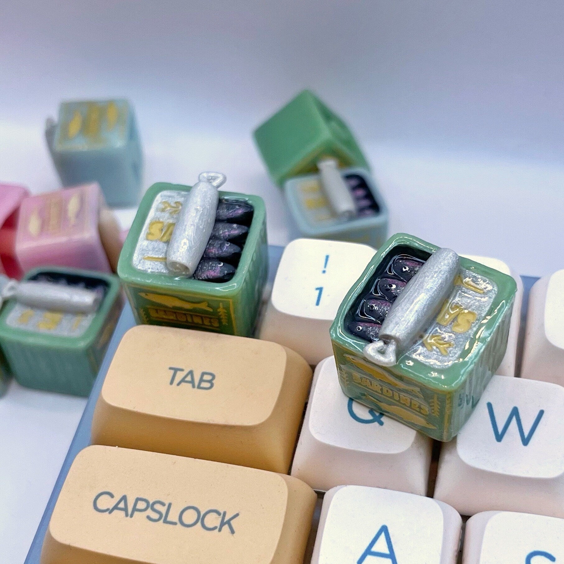 Sardine Tin Handmade Artisan Keycap | Mechanical Keyboard MX compatible