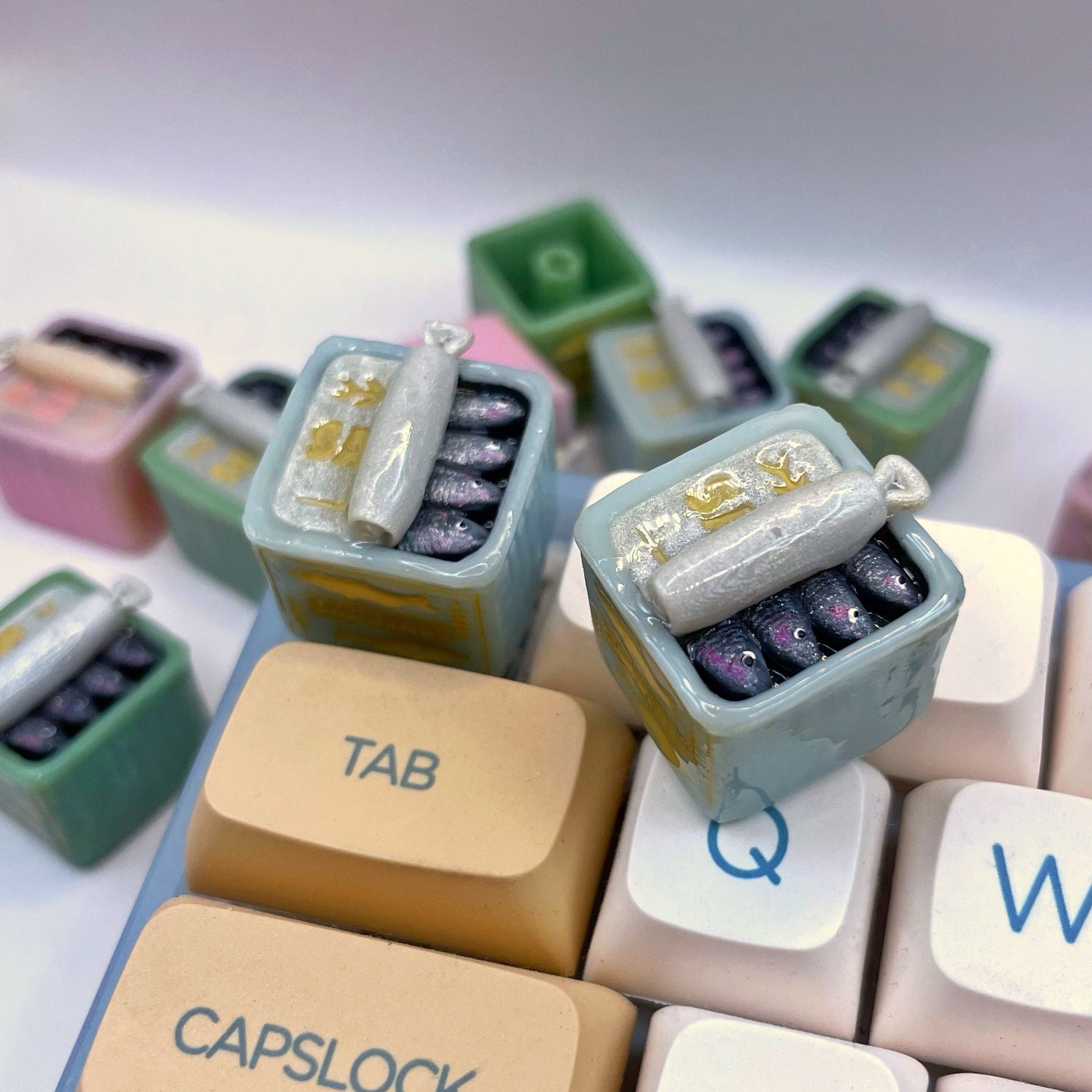Sardine Tin Handmade Artisan Keycap | Mechanical Keyboard MX compatible