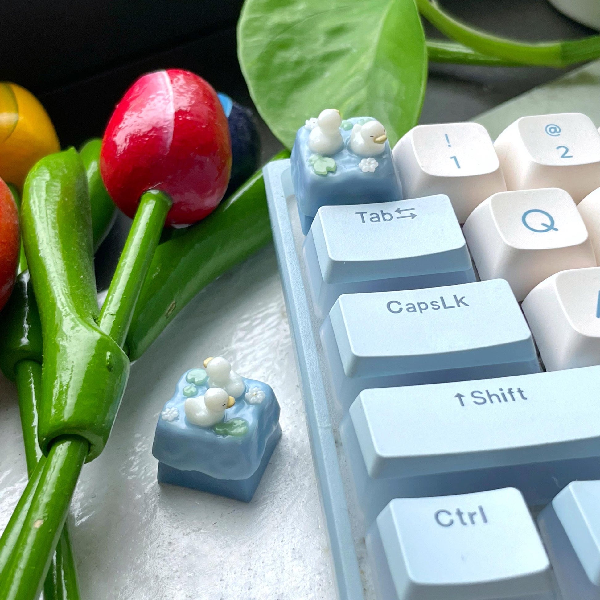 Duck pond Artisan Keycap | Mechanical Keyboard Cherry MX compatible