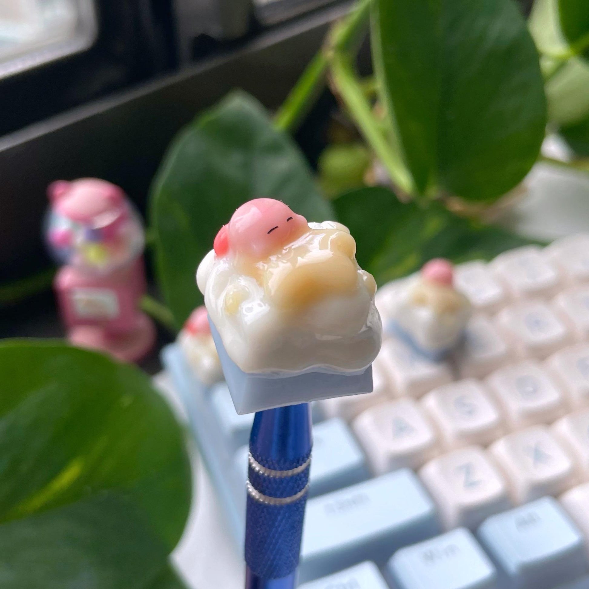 Cute Kirby Artisan Keycap | Mechanical Keyboard Cherry MX compatible