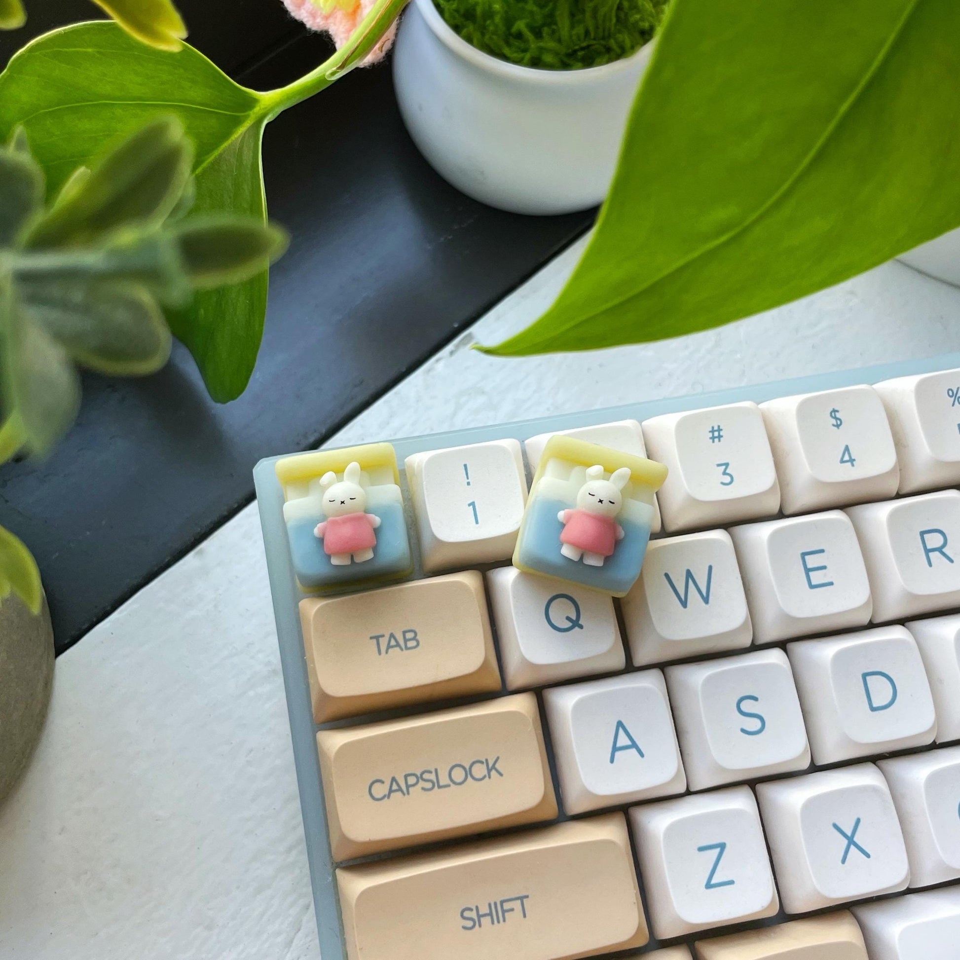 Miffy Keycap Handmade Artisan Keycap | Mechanical Keyboard Cherry MX compatible
