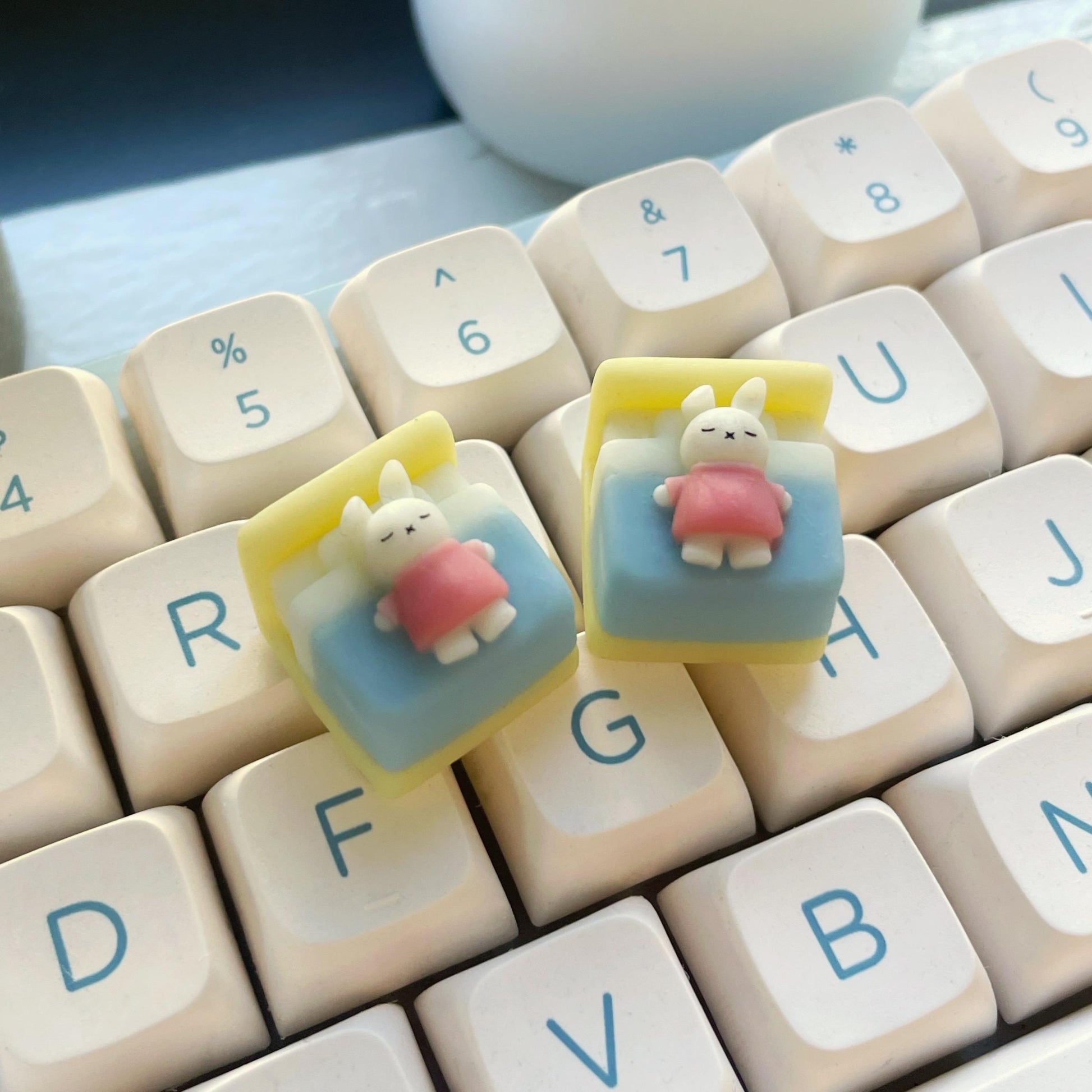 Miffy Keycap Handmade Artisan Keycap | Mechanical Keyboard Cherry MX compatible
