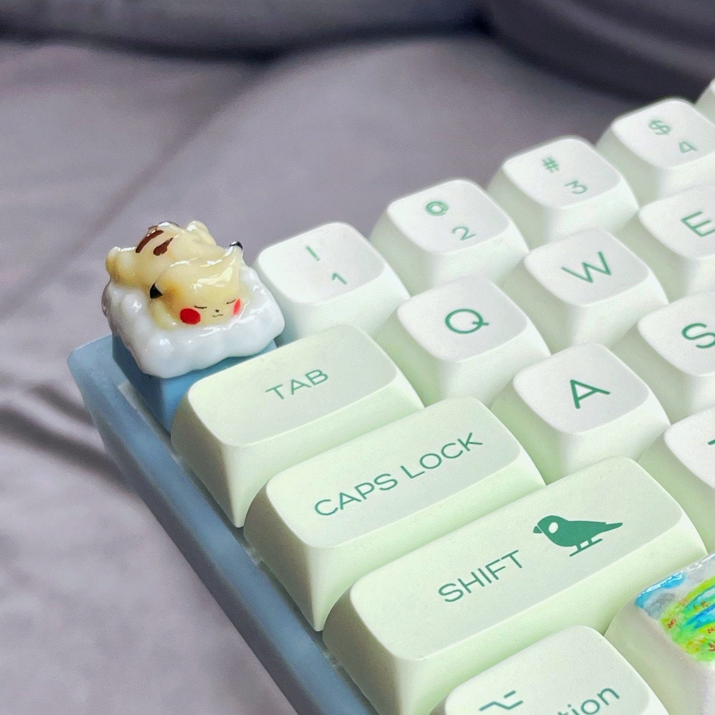 Pikachu Artisan Keycap | Mechanical Keyboard Cherry MX compatible