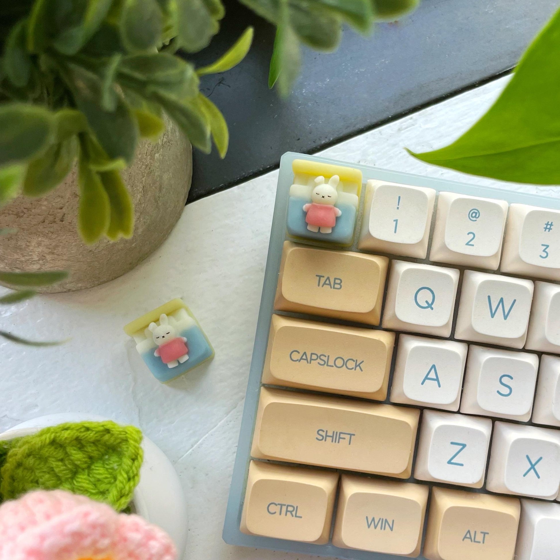 Miffy Keycap Handmade Artisan Keycap | Mechanical Keyboard Cherry MX compatible