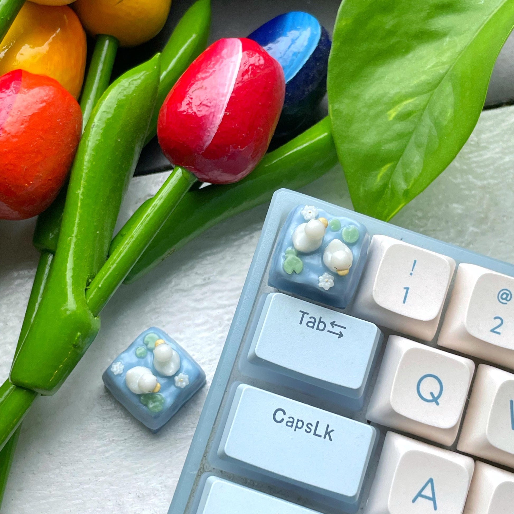 Duck pond Artisan Keycap | Mechanical Keyboard Cherry MX compatible