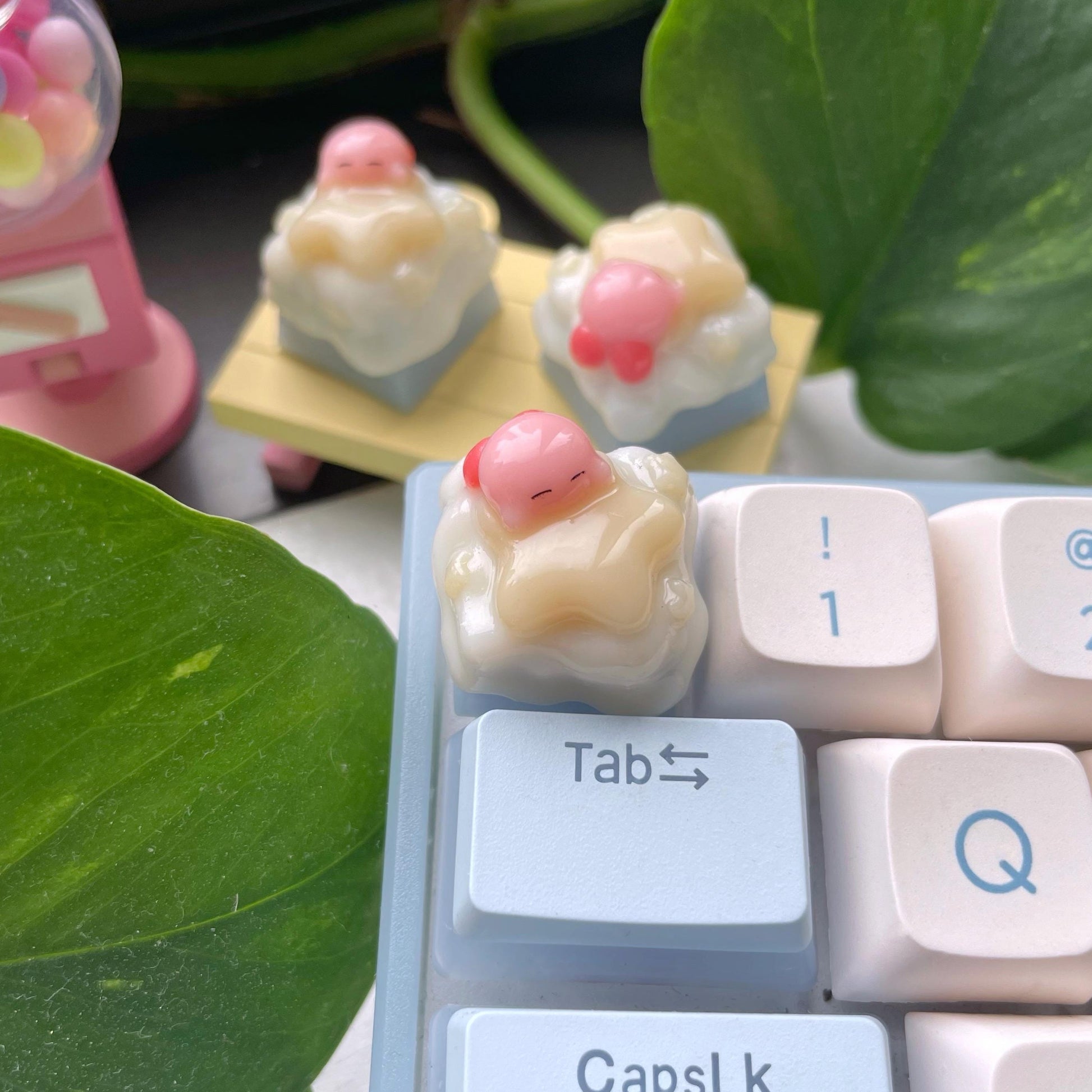 Cute Kirby Artisan Keycap | Mechanical Keyboard Cherry MX compatible